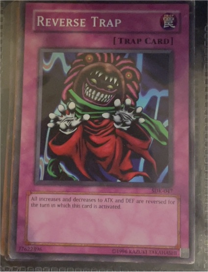 1996 Yu-Gi-Oh! #SDK-047 Reverse Trap — front