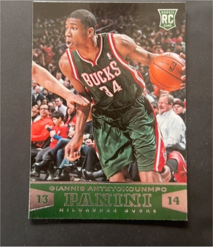 2013-14 Panini #13 Giannis Antetokounmpo — front
