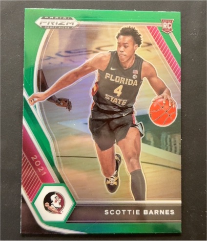 2021 Panini Prizm Draft Picks #6 Scottie Barnes Rookie Card — front