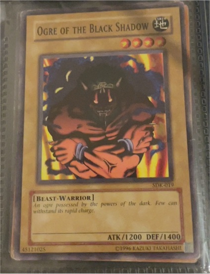 1996 Yu-Gi-Oh! SDK-019 Ogre of the Black Shadow — front