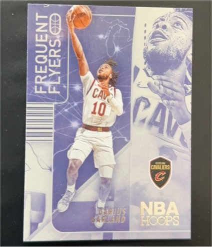 2022-23 Panini NBA Hoops Frequent Flyers #15 Darius Garland — front