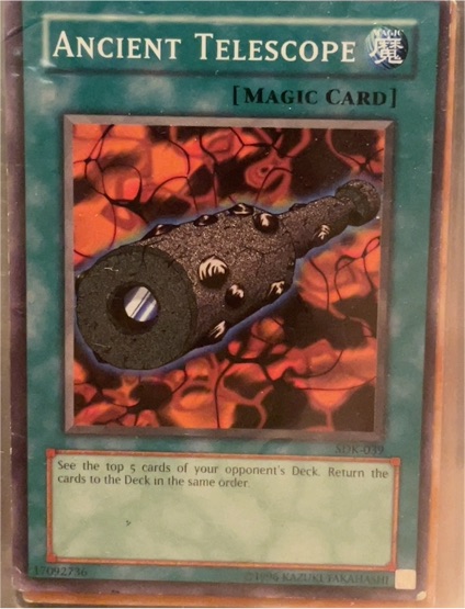 1996 Yu-Gi-Oh! Starter Deck: Kaiba #SDK-039 Ancient Telescope — front