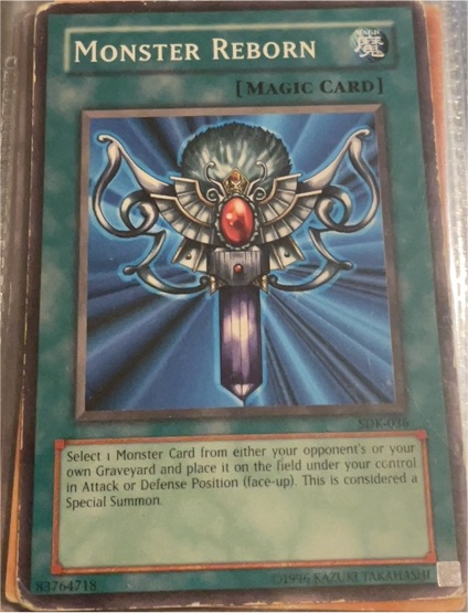 1999 Yu-Gi-Oh! SDK-036 Monster Reborn — front
