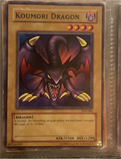 1996 Yu-Gi-Oh! SDK-006 Koumori Dragon — front