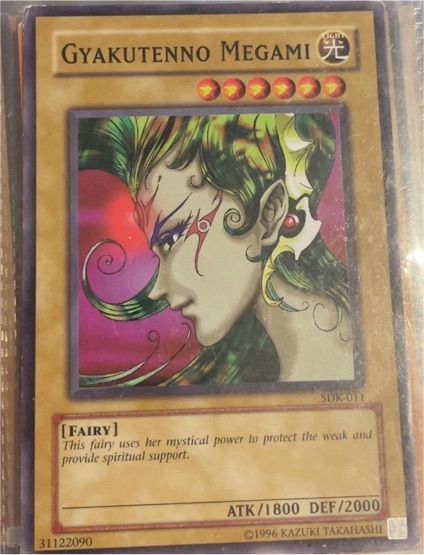 1999 Yu-Gi-Oh! SDK-011 Gyakutenno Megami — front
