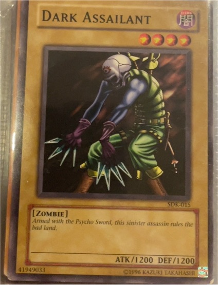 1996 Yu-Gi-Oh! #SDK-015 Dark Assailant — front