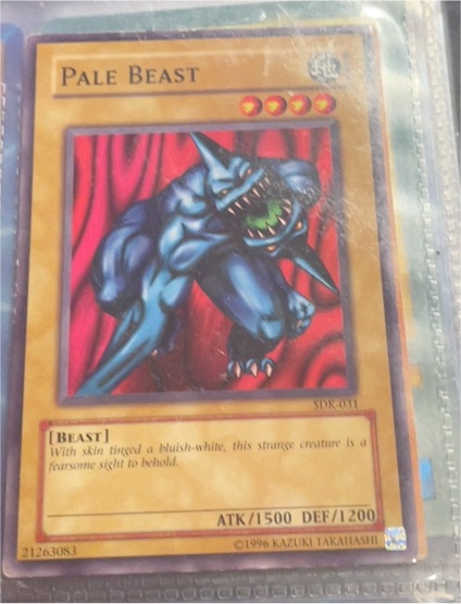 1996 Yu-Gi-Oh! SDK-031 Pale Beast — front
