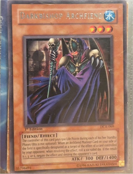 2003 Yu-Gi-Oh! Dark Crisis #DCR-069 Darkbishop Archfiend — front