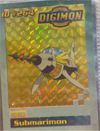 1999 Merlin Digimon Sticker #264 Submarimon — front