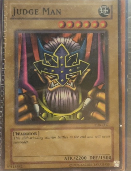 1996 Yu-Gi-Oh! SDK-007 Judge Man — front