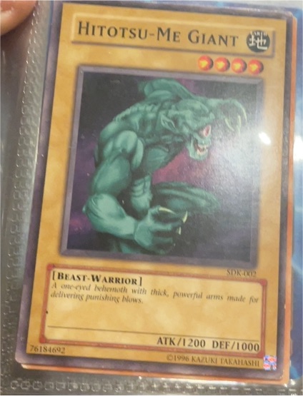 1996 Yu-Gi-Oh! SDK-002 Hitotsu-Me Giant — front