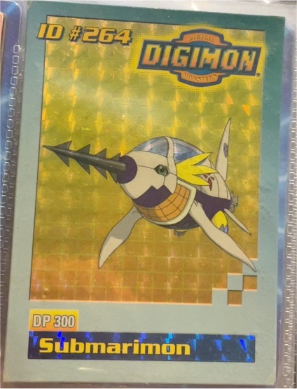 1999 Bandai Digimon #264 Submarimon — front