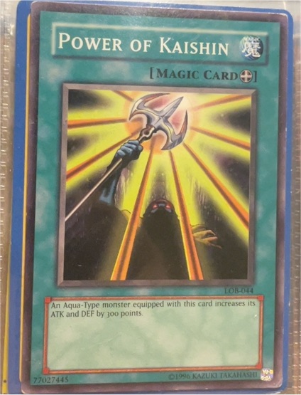 Yu-Gi-Oh! The Legend of Blue Eyes White Dragon #LOB-044 Power of Kaishin — front