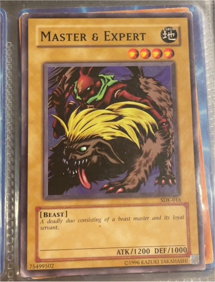 1996 Yu-Gi-Oh! SDK-016 Master & Expert — front