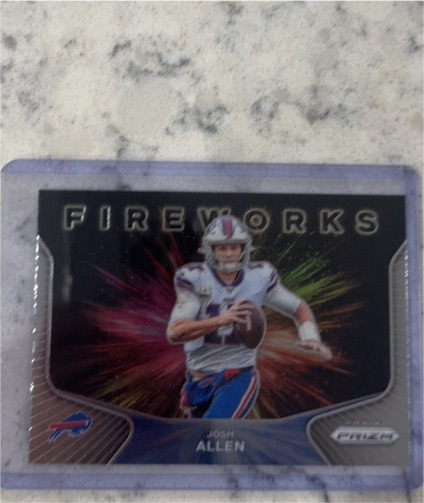 2020 Panini Prizm Fireworks #18 Josh Allen — front