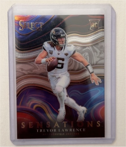 2021 Panini Select Sensations #SEN-6 Trevor Lawrence — front