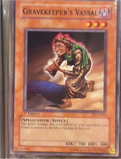 1996 Yu-Gi-Oh! PGD-063 Gravekeeper's Vassal — front