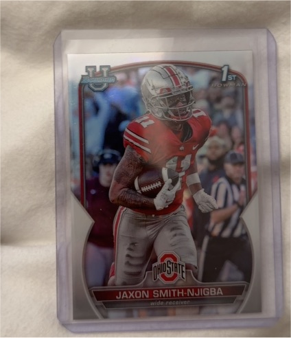 2022 Bowman University Chrome #78 Jaxon Smith-Njigba — front