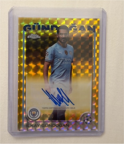 2024-25 Topps Chrome UEFA Club Competitions #09 Ilkay Gundogan — front