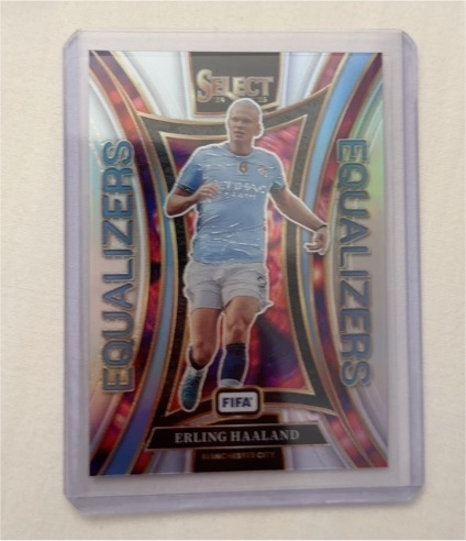 2024-25 Panini Select FIFA #23 Erling Haaland Equalizers Silver Prizm — front