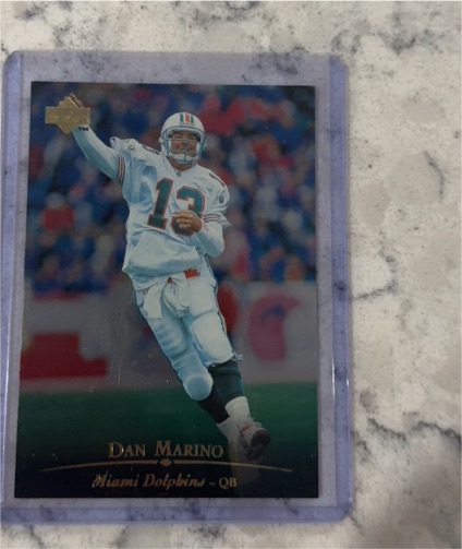 1996 Upper Deck Silver Promo #DM13 Dan Marino — front