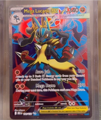 2025 Pokémon Mega Evolution #160 Mega Lucario ex — front
