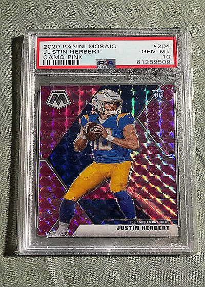 2020 Panini Mosaic #204 Justin Herbert — front
