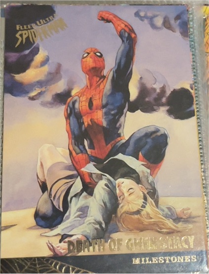 1995 Fleer Ultra Spider-Man #86 Death of Gwen Stacy — front