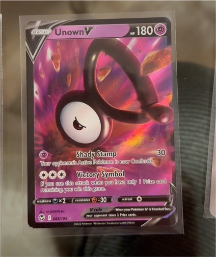 2022 Pokémon #065 Unown V — front