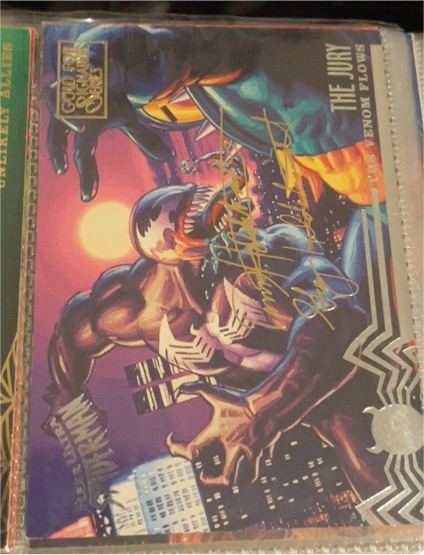 1995 Fleer Ultra Spider-Man #104 Venom vs The Jury — front