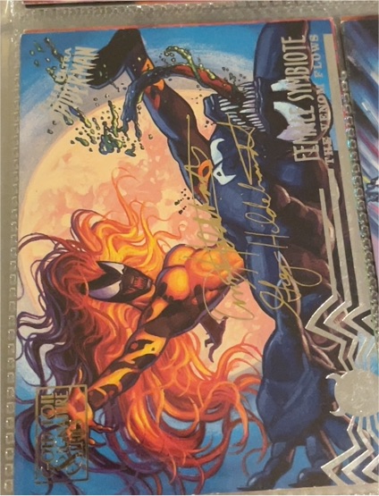 1995 Fleer Ultra Spider-Man #103 Venom vs. Female Symbiote — front
