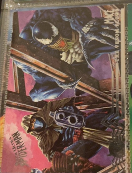 1995 Fleer Ultra Spider-Man #105 Venom and Mace — front