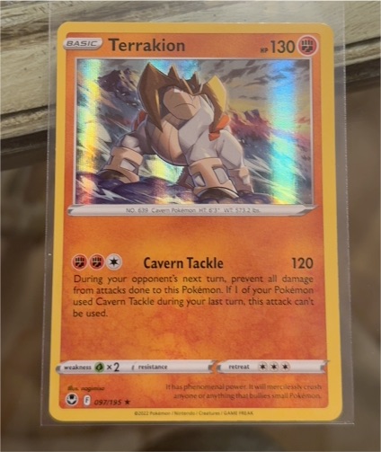 2022 Pokémon TCG Silver Tempest #097 Terrakion — front