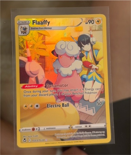 2022 Pokémon Sword & Shield Silver Tempest #TG03 Flaaffy — front