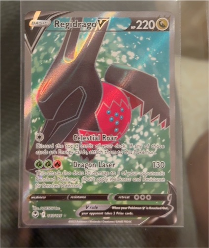 2022 Pokémon Sword & Shield Silver Tempest #183 Regidrago V — front