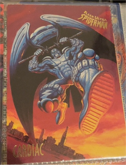 1995 Fleer Ultra Spider-Man #11 Cardiac — front
