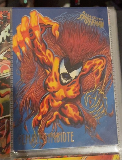 1995 Fleer Ultra Spider-Man #22 Female Symbiote — front