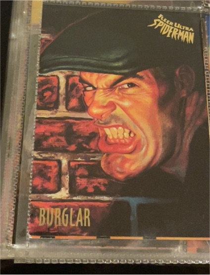 1995 Fleer Ultra Spider-Man #9 Burglar — front