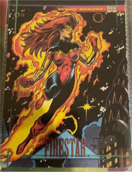 1993 Skybox Marvel Universe #20 Firestar — front