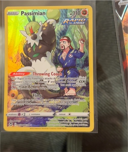 2022 Pokémon Silver Tempest #TG08 Passimian — front