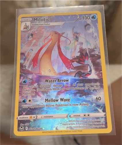 2022 Pokémon Silver Tempest #TG02 Milotic — front