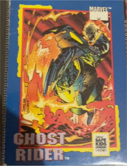 1991 Impel Marvel Trading Card Treats #NNO Ghost Rider — front