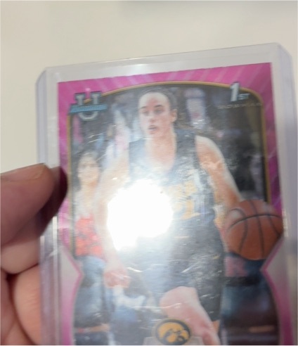 2022 Unknown Iowa Hawkeyes Basketball Card Pink Border — front