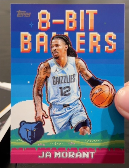 2025-26 Topps Basketball #8B-12 Ja Morant 8-Bit Ballers Memphis Grizzlies — front