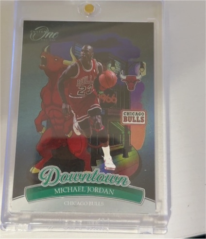2024 Panini One and One Downtown Michael Jordan Chicago Bulls — front