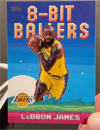 2025-26 Topps 8-Bit Ballers #8B-19 LeBron James — front
