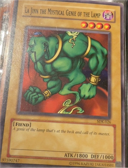 Yu-Gi-Oh! SDK-026 La Jinn the Mystical Genie of the Lamp — front