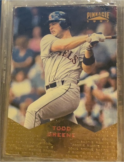 1997 Pinnacle #179 Todd Greene — front