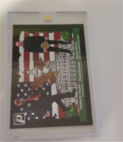 2024 Panini Donruss Downtown Donald Trump Dana White — front