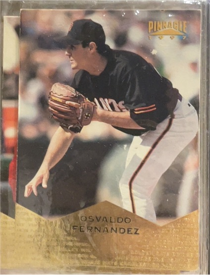 1997 Pinnacle #150 Osvaldo Fernandez — front
